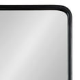 thumbnail image 4 of Kate and Laurel Estero Modern Metal Rectangle Mirror with Rounded Shelf, 20 x 34, Black, Decorative Contemporary Rounded Rectangle Shelf Mirror for Living Room or Bedroom Storage and Display, 4 of 9