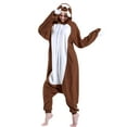 thumbnail image 1 of DOITNOW Pyjama Paresseux Unisexe Combinaison Adulte Costumes Cosplay Animal (TG, Marron), 1 of 4