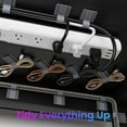 thumbnail image 3 of Hook and Loop Cable Ties, Self Adhesive Hook and Loop Cable Straps, Sticky-back Cord Organizer, Cable Clip, Household & Office Essentials（30 pcs）, 3 of 8