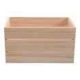 thumbnail image 1 of Minkissy Wooden Storage Box Desk Storage Box Beige Wood For Organizer 1Pcs, 1 of 7