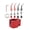 Red, variant on Electric Scooter Clamp, Rugged Folding Mechanism, Reliable Fixation Quiet Operation