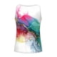 thumbnail image 5 of ICHUANYI Clearance Womens Tank Summer Printed Buttons Sleeveless V-Neck Casual Blouse Button Tunic Tops(White, L) ICHUANYI WER2023080815388, 5 of 5