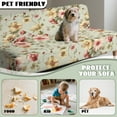thumbnail image 6 of Yuyamidu Rose Print Futon Cover Armless Sofa Covers Washable Stretch Futon Couch Cover with Elastic Edge Easy to Install Rv Jackknife Sofa Covers Gift for Holiday, 6 of 8