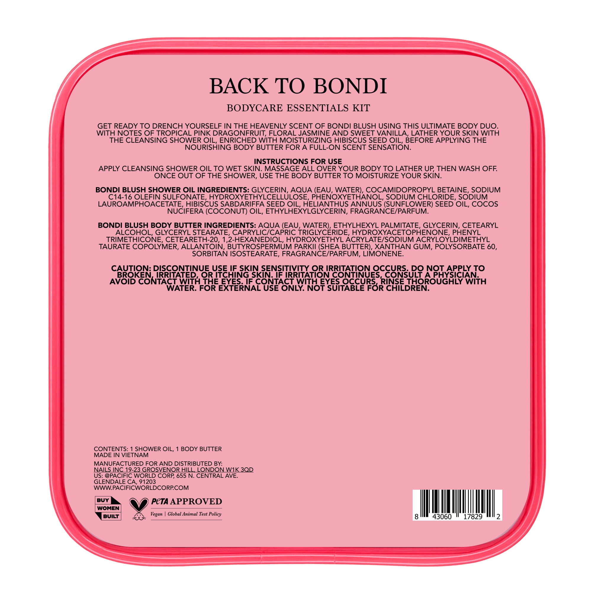 Holler Back to Bondi Body Care Essentials Kit, 2 Piece Set