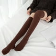 thumbnail image 4 of 1 Pair Casual Knee High Socks for Women Tube Socks Elasticity Athletic Socks Thin Knee High Stockings, 4 of 7
