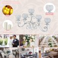 thumbnail image 3 of Portavelas de Cristal Zulema Candelabros de Cristal 5 Brazos, 3 of 7