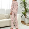thumbnail image 3 of Top-kevin Women Long Sleeve Pajama Set Comfy Pjs Sets Seahorse Coral Bubbles 2 Piece Lounge Set, 3 of 12