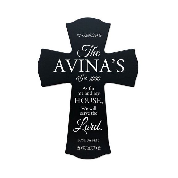 LifeSong Milestones 8x11.25in Black Wall Cross_The Avinas est. 1986