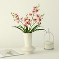 thumbnail image 2 of Sentmoon Fake Flowers Flowers for Decoration Artificial Orchid Faux Cymbidium Orchid In Pot Lifelike Silk Flowers Home Table Centerpiece Fake Potted for Living Room Bedroom, 2 of 8
