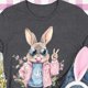 thumbnail image 4 of Camiseta de Cuello Redondo de Manga Corta de la Mujer, Top de Moda para Invierno Y Primavera Impresa de Navidad Casual 3/4, 4 of 7