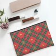thumbnail image 6 of Susaid Christmas Plaid Flower Print Makeup Mini Bags for Women Multi Color Cosmetics Bag Travel Toiletry Bag Pencil Pouch Blank Makeup Bags with Zipper, 6 of 7