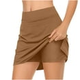 thumbnail image 2 of Simua Women's Skorts Summer 2 in 1 Skorts Elastic High Waist Athletic Tennis Skirt Mini Short Skirts, 2 of 6