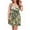 Green, variant on Women'S 2025 Summer Plus Size U Neck Printed Tummy Control Side Split Tankini Swimsuits Blue Leopard Pattern 4XL