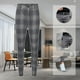 thumbnail image 4 of Pantalones casuales para hombre Pantalones a cuadros para hombre Pantalones elásticos ajustados para hombres Estos chinos casuales son ajustados, 4 of 5