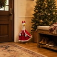 thumbnail image 5 of Sruoe Christmas Porch Goose Outfits, 23 Inch Porch Goose Clothes, Goose Clothes Dress, Duck Sculpture Clothes for Lawn Statue Cement Statue Yard Patio Party Decoration, 5 of 9