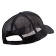 thumbnail image 4 of Cow Silhouette Embroidered Big Size Big Foam Mesh Truck Cap - Black XL-3XL, 4 of 5