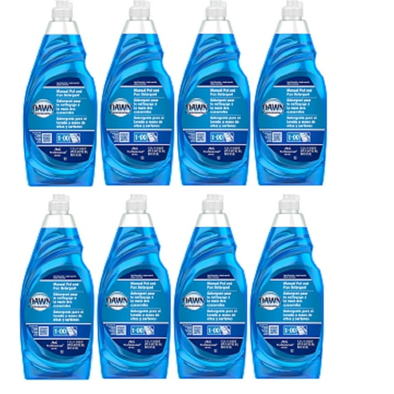 Dawn Ultra Professional Pot and Pan Manual Detergent, Original Scent, 38 FL OZ - 8 Pack