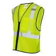 thumbnail image 2 of Kishigo - Single Pocket Zipper Mesh Class 2 Vest - 1519-1520 - Lime - Size: 2/3XL, 2 of 3