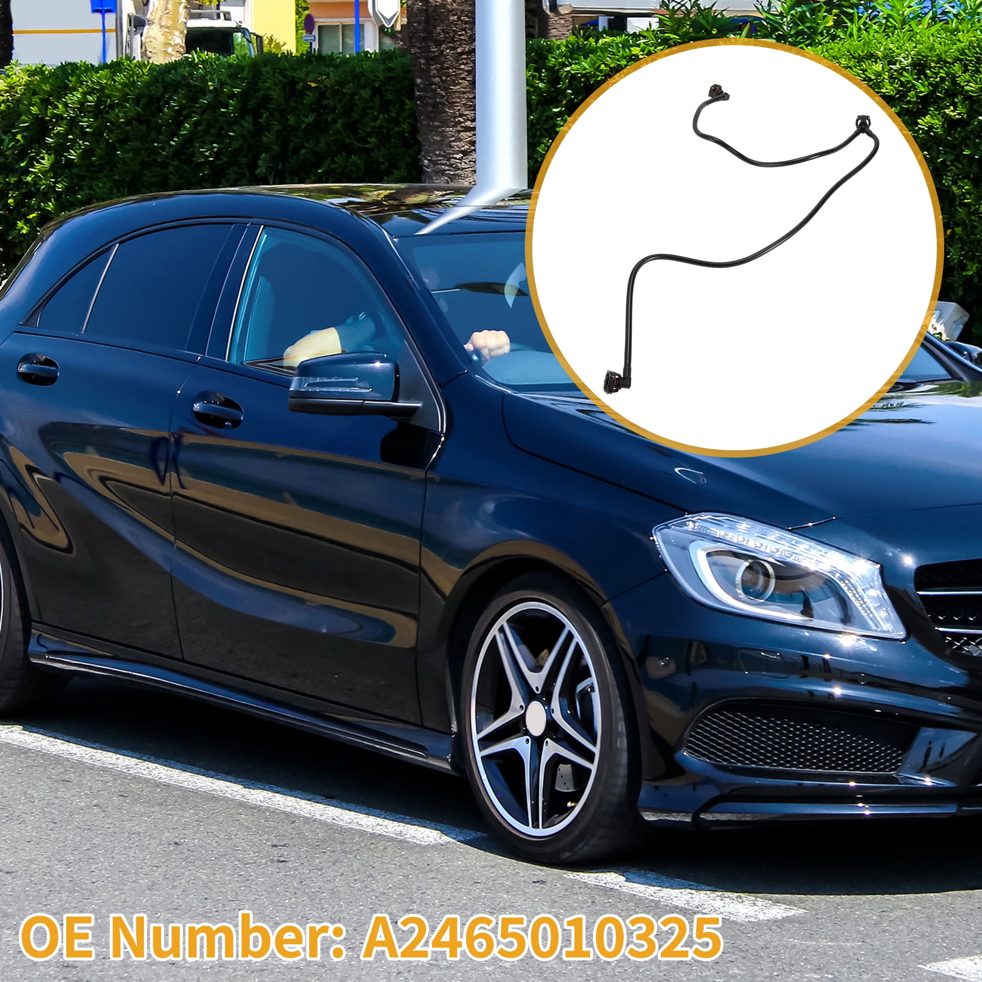 Unique Bargains Radiator Hose A2465010325 for Mercedes Benz Class W176 2013-2018 Plastic