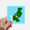 thumbnail image 1 of Pakistan Map Plate National Flag Country Sticker Square Waterproof Stickers Wallpaper Car Decal, 1 of 1