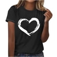 thumbnail image 4 of BLVB Valentines Shirts for Women Trendy Short Sleeve Tee Tops Cute Heart Graphic T Shirts Valentines Gifts for Her, 4 of 4