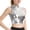 01 Silver, variant on Women's Shiny Metallic Patent Leather Top Sleeveless Slim Fit Party Blouse For Nightclub Clubwear Evening Events