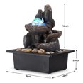 thumbnail image 4 of Tabletop Fountain Rotating Ball Rock Waterfall Fountain Office Tabletop Fountains for Home Office Decor Includes Many Natural Riv, 4 of 5