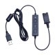 thumbnail image 1 of Conector de desconexión rápida de auriculares Cable QD a conector USB Micrófono de softphone VoIP Silenciador Interfaz QD, 1 of 4