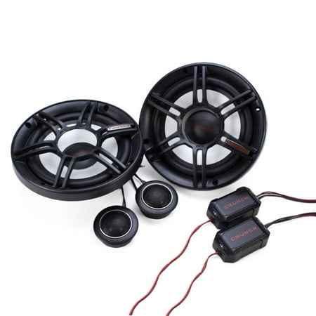 - Crunch 300W Full Range 2 Way 4 Ohm Component Car Audio 6.5