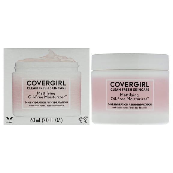 COVERGIRL Clean Fresh Skincare Mattifying Oil-Free Moisturizer, 2.0 fo