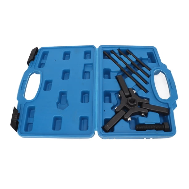 Kit de extractor de polea de amortiguador armónico, juego de extractor de balanceador armónico de 6 piezas Kit de extractor de polea de amortiguador con acabado de óxido negro de acero al carbono