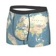 thumbnail image 2 of Naloa World Map Print Mens Underwear - Boxers for Men, Classic Briefs for Men, 2 of 9