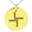 Gold, variant on Stainless Steel Celtic Saint Brigid Cross Engraved Small Medallion Circle Charm Pendant Necklace