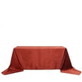 thumbnail image 6 of Balsa Circle 90" x 156" Terracotta Rectangular Premium Velvet Tablecloth Table Linens, 6 of 8