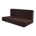 thumbnail image 2 of jiaping 4 Pieces Cushion Covers, RV Seat Covers, Easy Fitted Soft Dinette Cushion dark brown, 2 of 8
