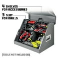 thumbnail image 2 of Powerbuilt 26 Inch Rapid Box Portable Slant Front Power Tool Grey Locker Box - 941805E, 2 of 7
