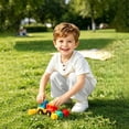 thumbnail image 5 of Rvasteizo Toddler Summer Outfits Solid Short Sleeve Top Wide Leg Pants 0-8 Years Unisex Kids Sport Set, 5 of 5