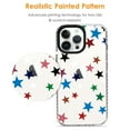 thumbnail image 5 of OOK for iPhone 12/12 Pro Case, Cute Colorful Pentagram Print Phone Case for Women Girls Clear Soft TPU Bumper and Hard PC Back Protective Case Cover, 5 of 7