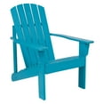 thumbnail image 3 of Shine Company Traditional Cedar Wood Patio Firepit Adirondack Chair in Blue, 3 of 8