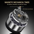 thumbnail image 2 of Magnetic Kitchen Timer - 60-Minute Countdown, Loud Alarm & Stainless Steel Face, 2 of 5