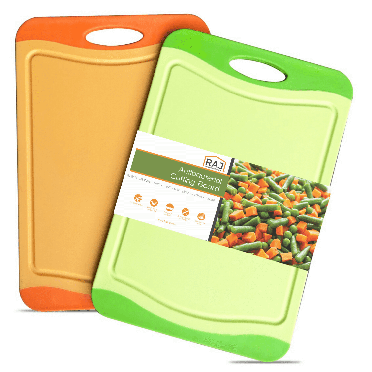 Raj Plastic Cutting Board Reversible Cutting board, Dishwasher Safe