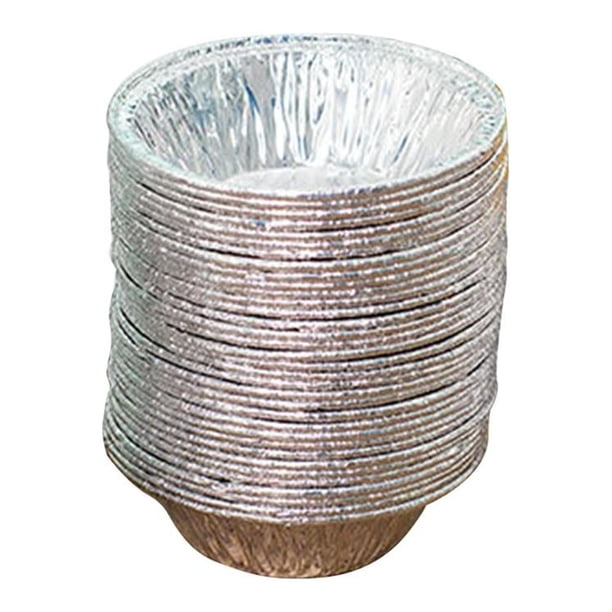 Moldes desechables de papel de aluminio Para tarta de huevo Likrtyny 200 Uds. molde Para cupcakes taza redonda Para hornear