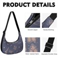 thumbnail image 2 of Eiffel Tower Crescent Crossbody Bag for Women Moon Shoulder Bag for Shopping Hiking Cycling Gym, 2 of 5