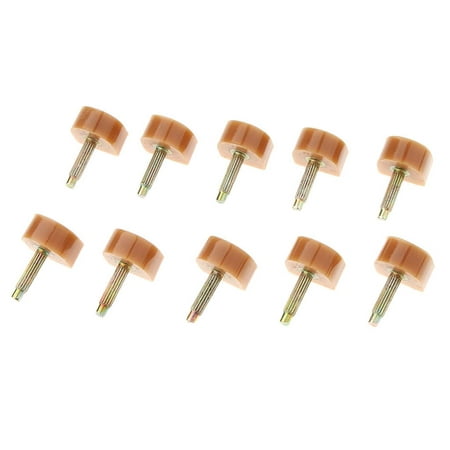 

10 Pairs Apricot High Heel Tips Taps Replacement Shoe Repair Dowels Stiletto 12mm Thick Pin