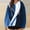 Blue, variant on QUINDOS Womens Hoodies Plus Size Pathcwork Womens Sweatshirts Plus Size Casual Long Sleeve Crew Neck Graphic Pullover Tops