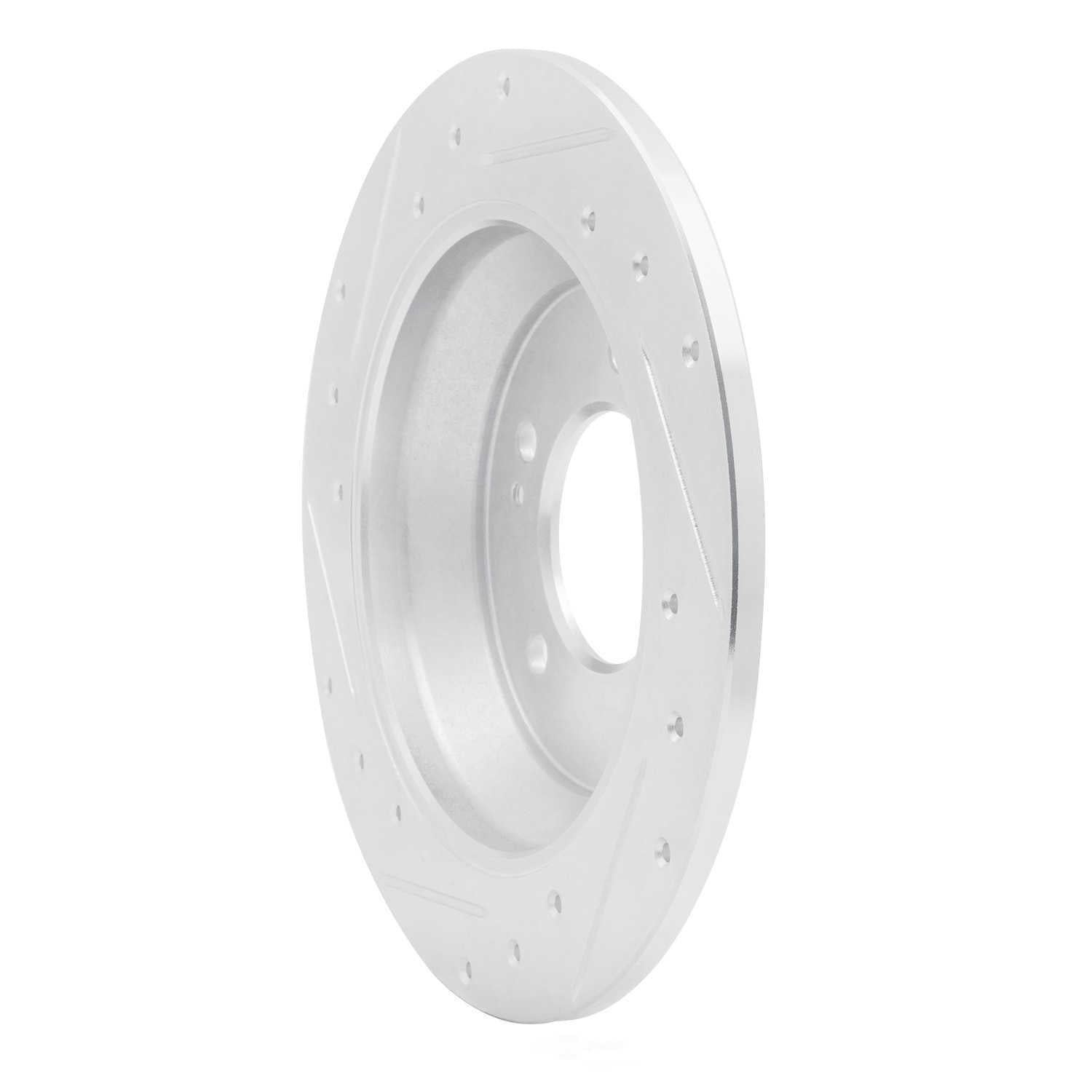 Dynamic Friction Company 631-03059R DFC Brake Rotor - Drilled And Slotted - Silver