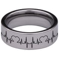 thumbnail image 4 of Broken Heart Tungsten Carbide Ring, 4 of 9
