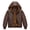 Camel, variant on Heting Boys Faux Leather Motorcycle Jacket with Removable Hood Warm Fleece Lining Windproof PU Bomber Coat for Fall Winter Black 10-12