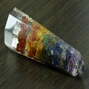 Reikiera Multistone Obelisk Tower Meditation Balancing Healing Crystal Spiritual Reiki Gemstone-7-9 cm