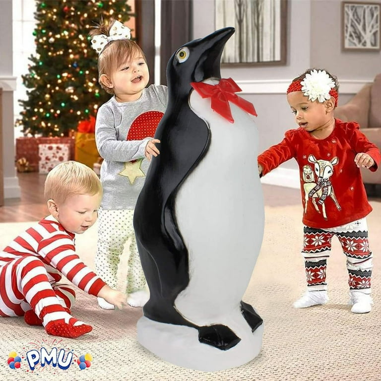 PMU Xmas Light-Up Penguin Decoration - 22 Inch Blow Mold